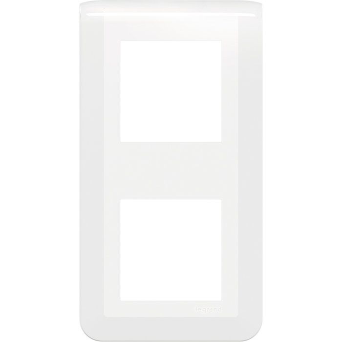 Plaque de finition verticale Mosaic - 2x2 modules - Blanc - Legrand