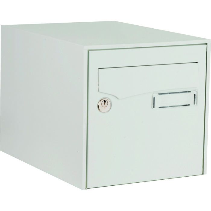 Boîte aux lettres individuelle - Blanc signalisation - Simple face - Loft acier - Decayeux