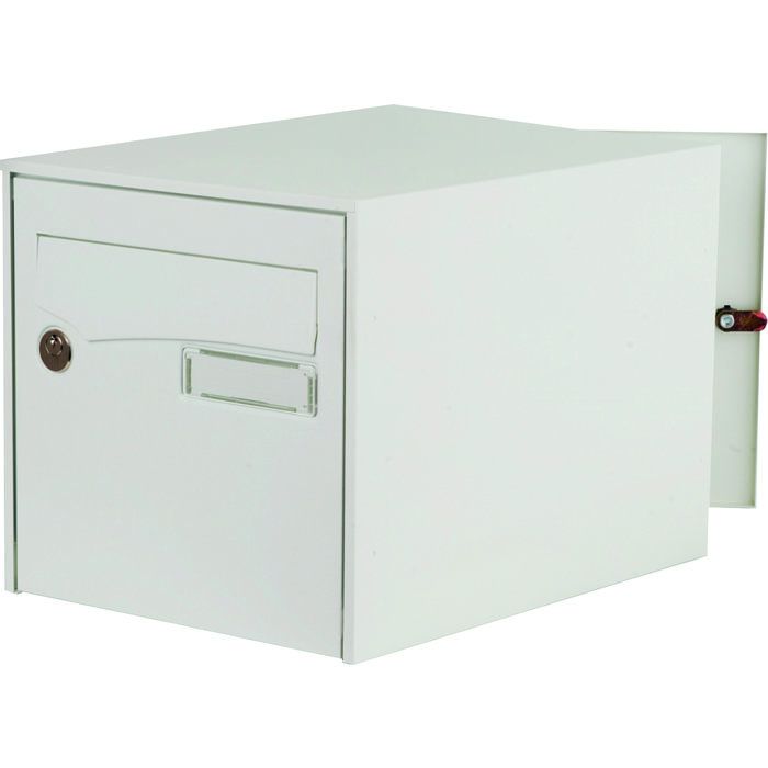 Boîte aux lettres individuelle - Blanc signalisation - Double face - Loft acier - Decayeux