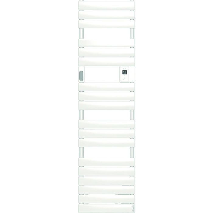 Sèche-serviettes électrique connecté étroit blanc - 750 W - 456 x 1402 mm - Adélis - Atlantic