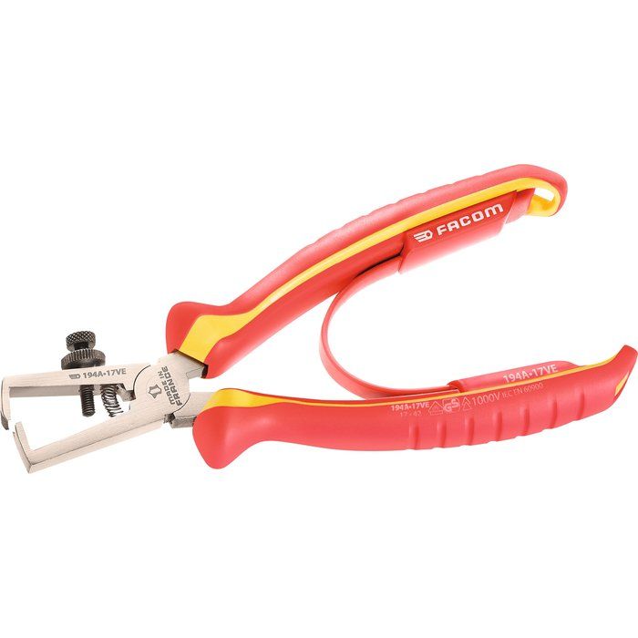 Pince à Dénuder Klauke Automatique 0,2-6 Mm² - Isolée 1000V - Longueur Réglable - Pour Électricien Pro