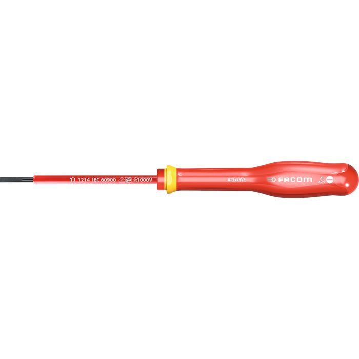 Tournevis à fente Protwist - Ø 2,5 mm - Lame 7,5 cm - Isolé 1000 V - Facom