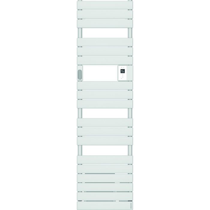 Sèche-serviettes électrique connecté étroit blanc - 750 W - 456 x 1702 mm - Adélis - Atlantic