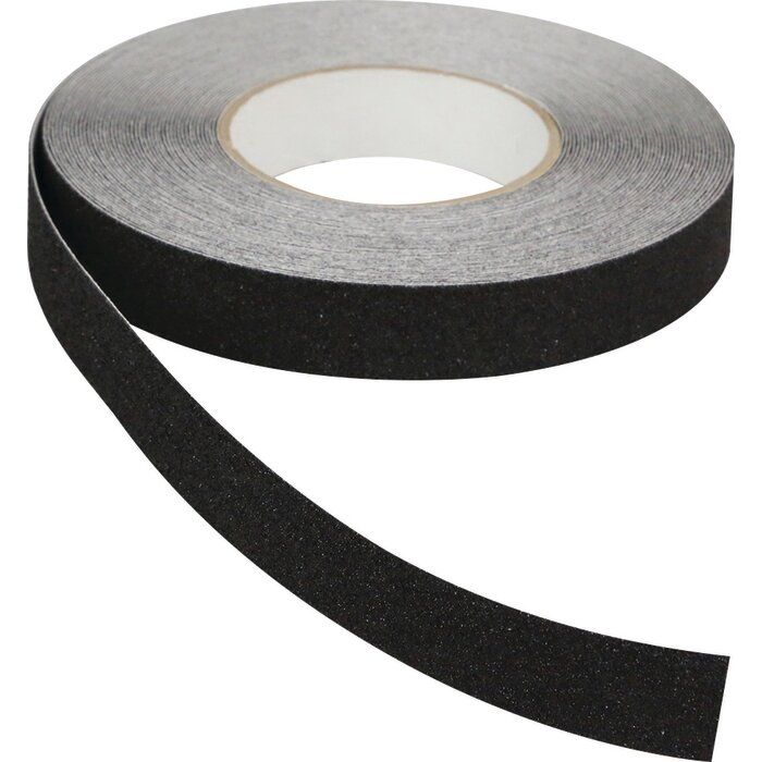 Ruban adhésif antidérapant noir - Toutes surfaces - 25 mm x 18 m - Novap