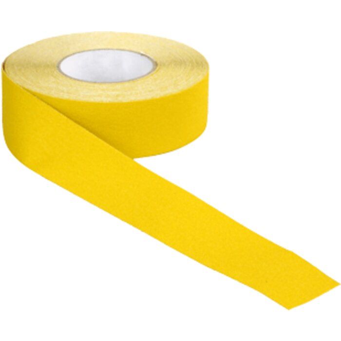 Ruban adhésif antidérapant jaune - Toutes surfaces - 50 mm x 18 m - Novap