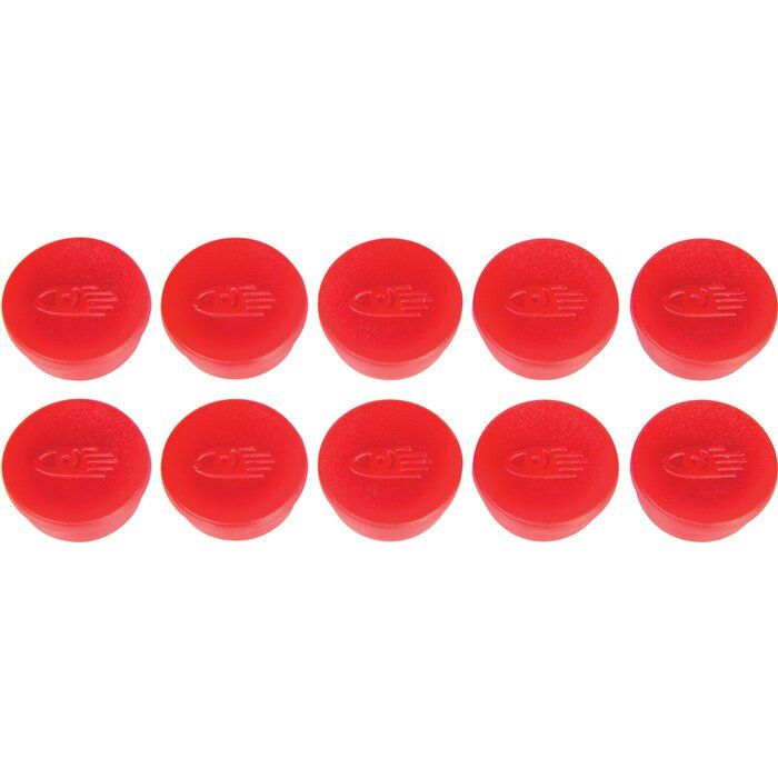 Aimants ronds rouges Ø 20 mm - Force 250 g/cm² - Pour tableau blanc - Lot de 10 – Legamaster