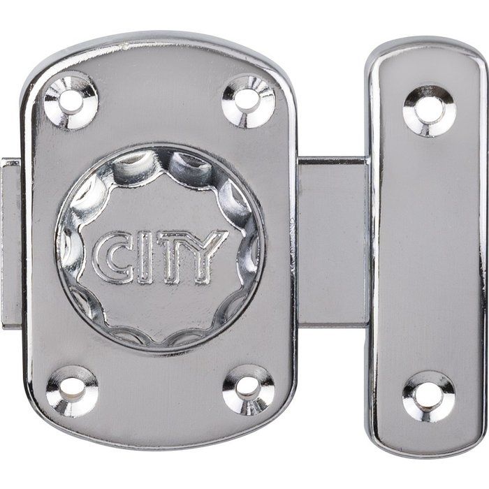 Verrou targette chrome automatique - 40 mm - Iséo