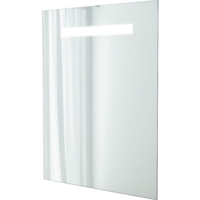 Miroir de salle de bain à LED intégrées - l. 70 cm - H. 80 cm - Elégance - Créazur