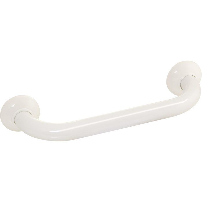Barre d'appui droite aluminium blanc - 300 mm - Ø 30 mm - Pellet ASC