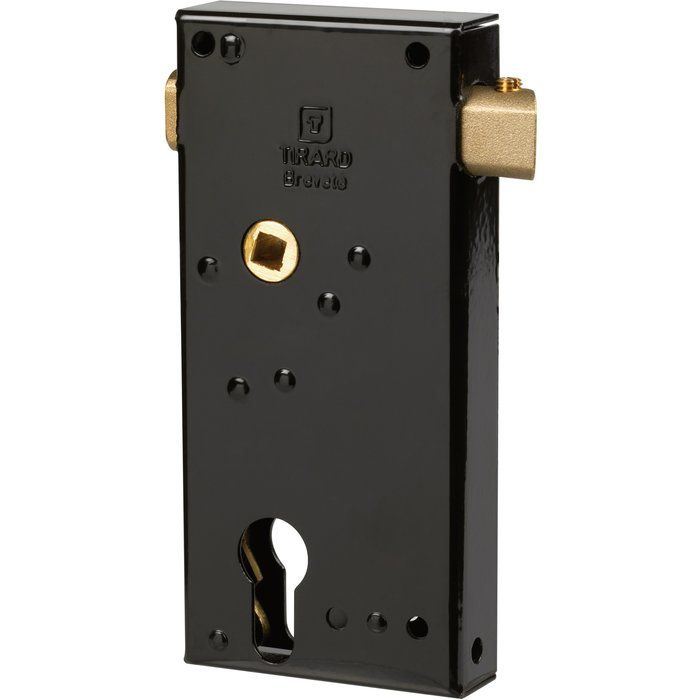 Serrure en applique à fouillot droite – Clé I – Axe 46 mm – Pêne réglable – Série GE192 – Tirard