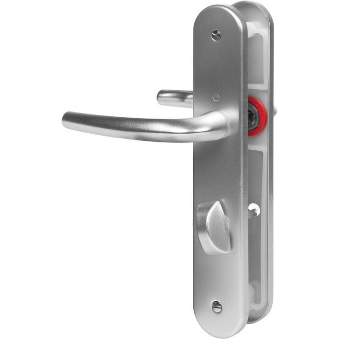 Poignée de porte intérieure rustique en style fer forgé rouillé