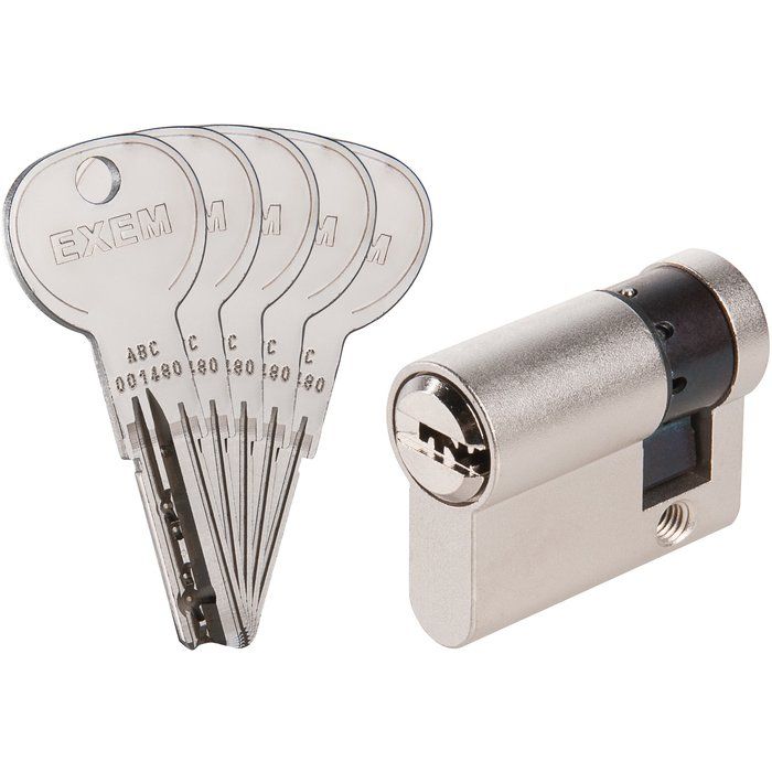 Demi cylindre varié nickelé - 30 x 10 mm - ISR6 - Exem