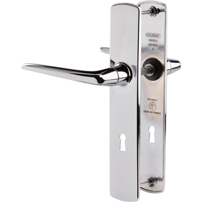 Serrure à Gobelet Chromée 30 Mm – À Languette – Avec Clé – Neuf