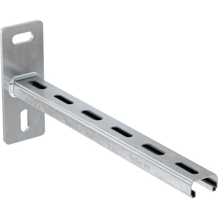 Console de rail de supportage ALK - Hauteur 17 mm - Longueur 200 mm - Fischer
