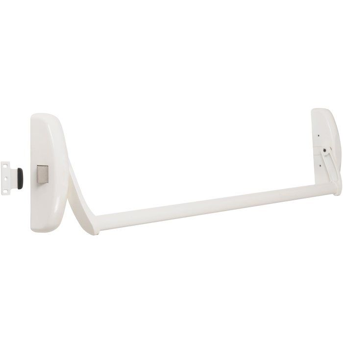 Serrure anti-panique universelle barre 1 point - Blanche - Tesa