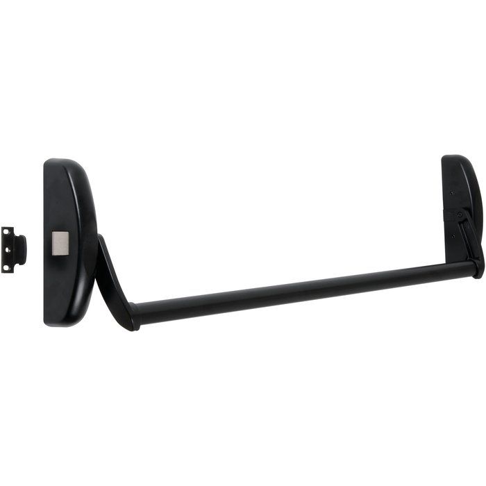 Serrure anti-panique universelle barre 1 point - Noire - Tesa