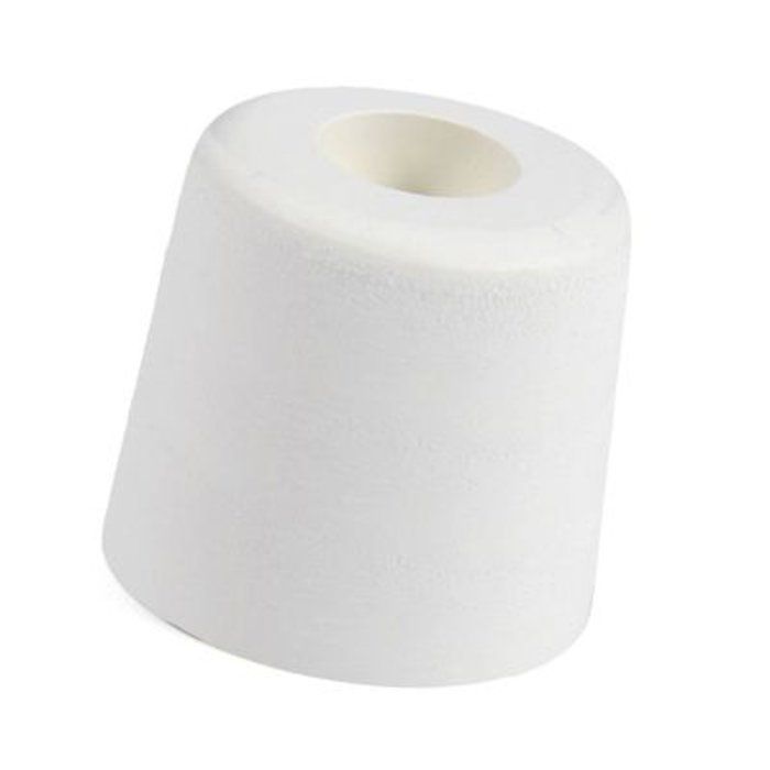 Butoir rond caoutchouc blanc creux - Ø 30 x 25 mm - Civic industrie