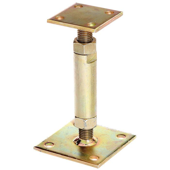 Pied de poteau sur platine réglable - GAH Alberts