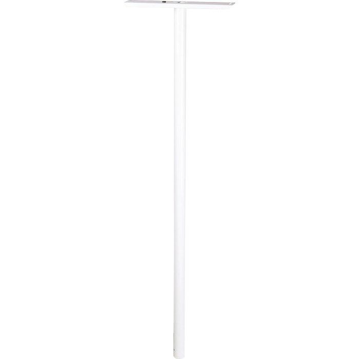 Pied aluminium blanc - Ø 45 mm - 1,10 m - Pour boîte aux lettres - Decayeux