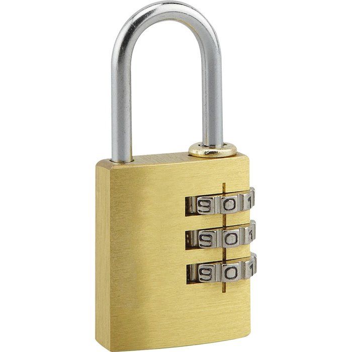 Cadenas à combinaison - 25 mm - 3 chiffres - Exem