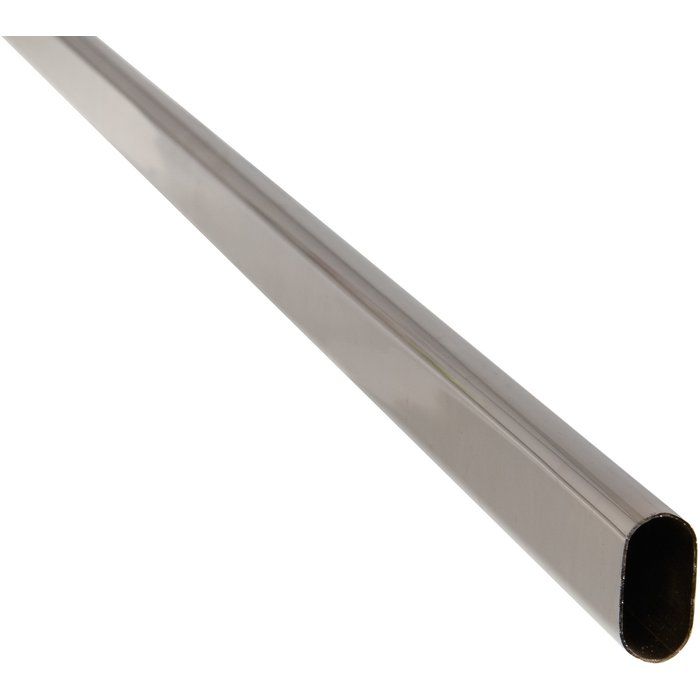 Tube ovale acier chromé - Duval