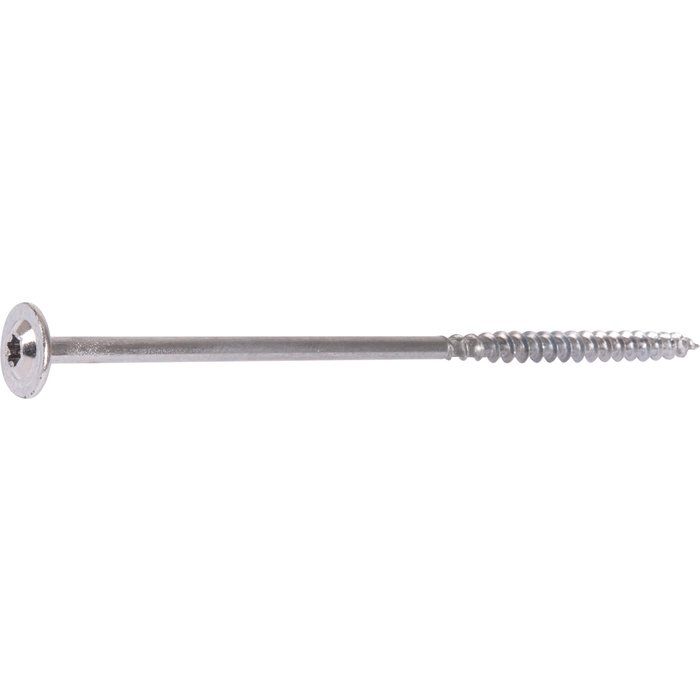 Vis de charpente zingué tête bonbé T30 - Ø 6 mm - 140 / 68 mm - Boîte de 100 - Spax