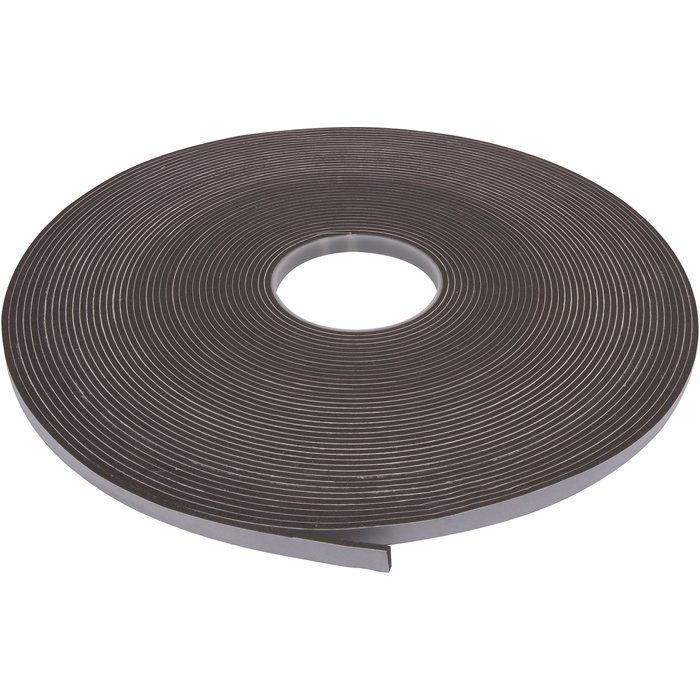 Joint mousse d’étanchéité adhésif PVC noir - 12 x 3 mm - Rouleau de 25 m - Jung