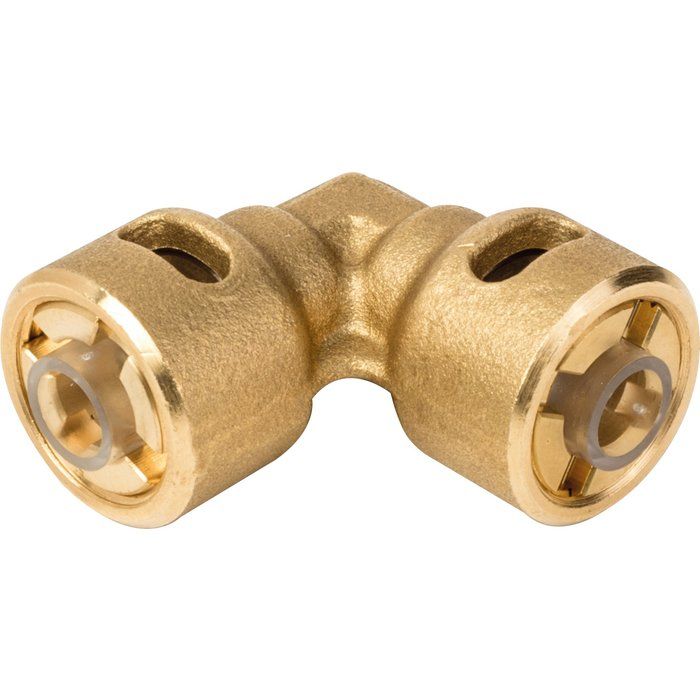 Raccord rapide frigorifique coudé 90° à pression - Femelle femelle 5/8" - CBM