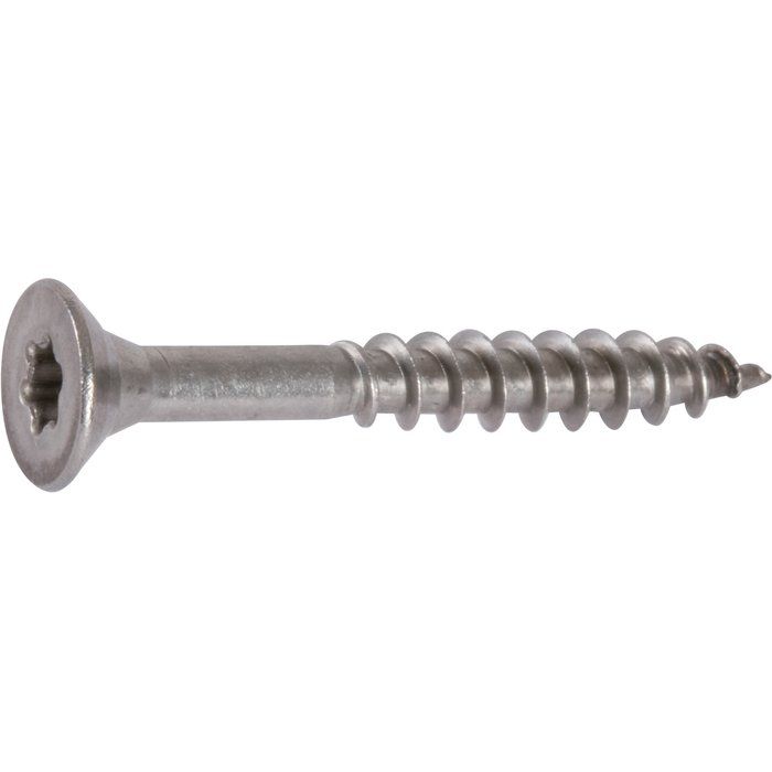 Vis bois tête fraisé T20 - Ø 4 mm - 20 mm - Inox - Boîte de 200 pièces - Acton