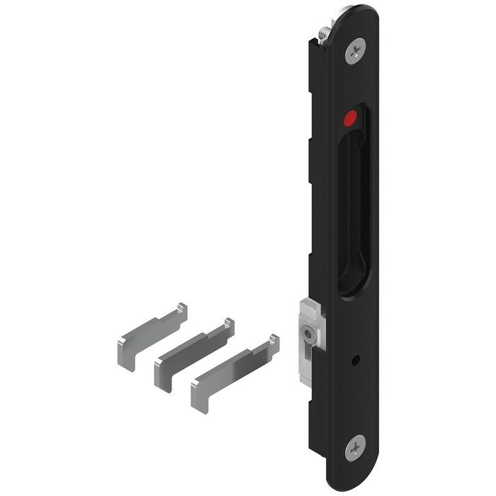Kit fermeture encastrée simple noir - Pour baie vitrée - Rénovation Silene - La Croisée DS