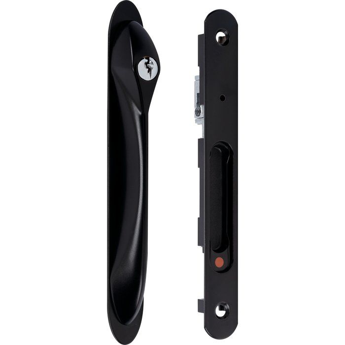 Kit fermeture encastrée double noir - Pour baie vitrée - Rénovation Silene - La Croisée DS