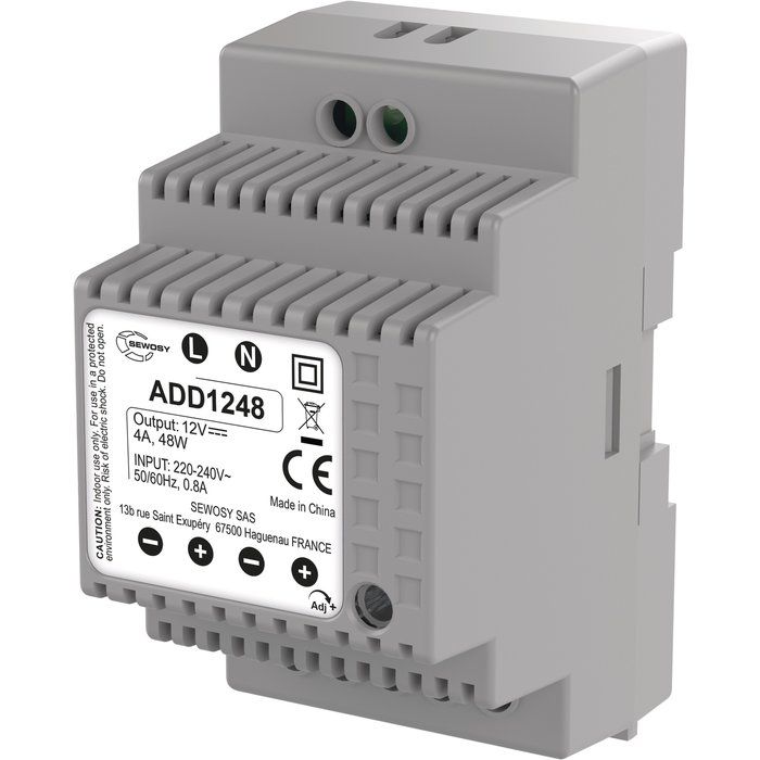 Alimentation modulaires sur rail - 48 W - 12 V - Sewosy