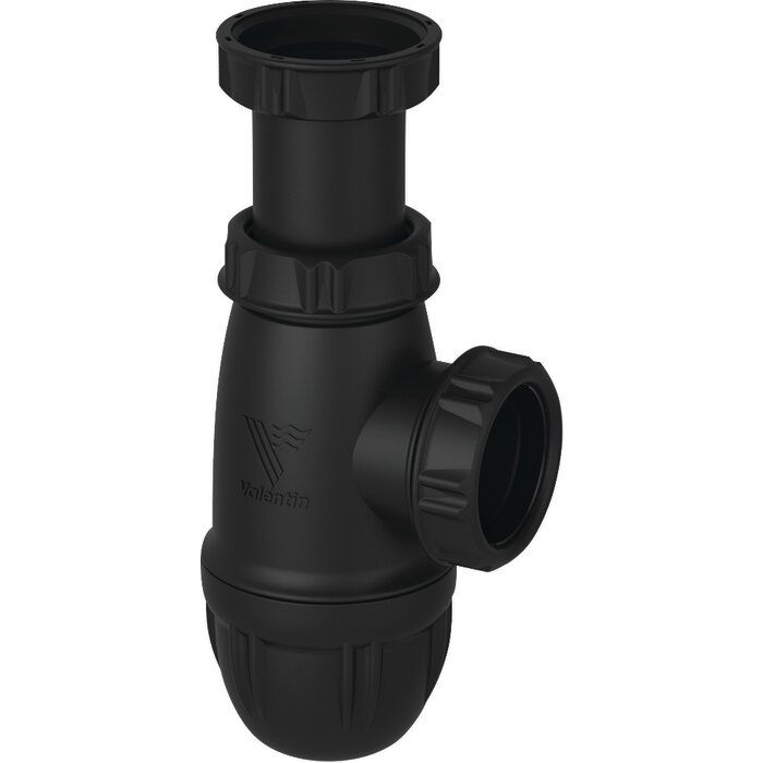 Siphon d’évier réglable GOODPRINT - Entrée F 1"1/2 - Sortie Ø 40 mm - Hauteur 62 à 97 mm - Plastique recyclé - Valentin