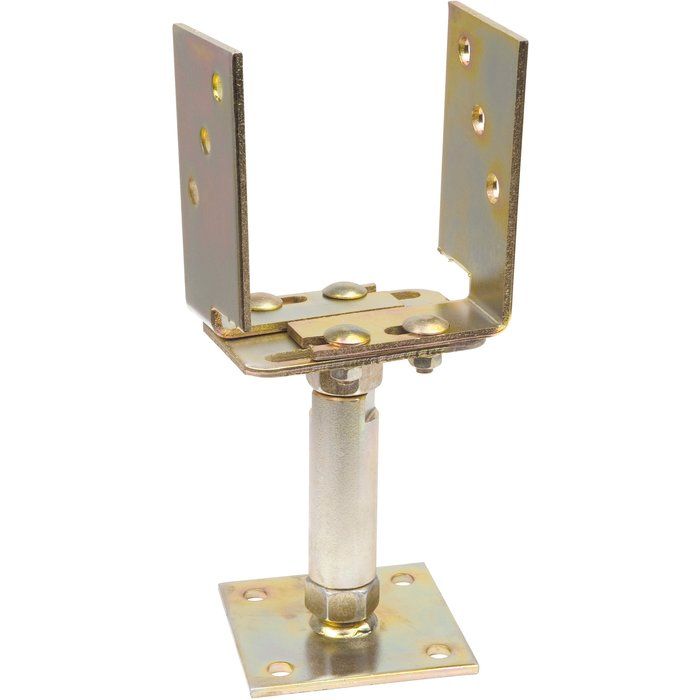 Pied de poteau en U réglabl - GAH Alberts