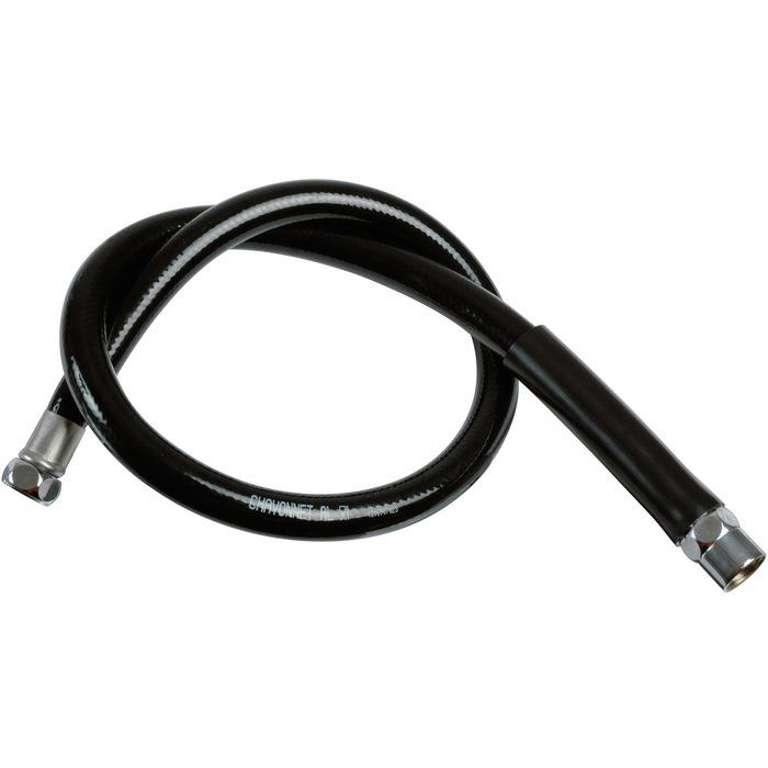 Flexible noir de robinet de cuisine professionnelle - FF 1/2" - 0,95 m - Delabie