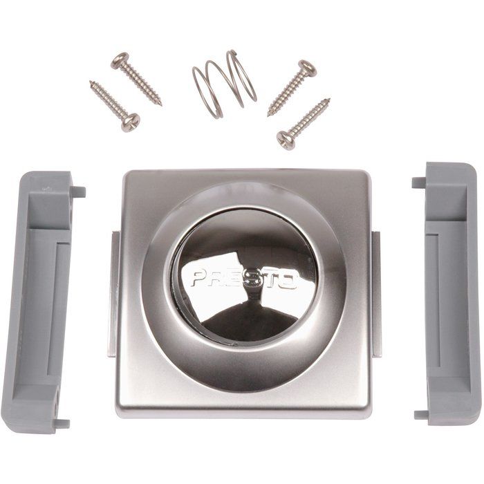 Sachet bouton plastron chrome - Presto