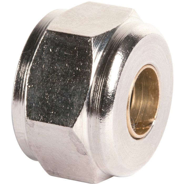 Écrou laiton hexagonal à serrage - F 1/2" - Ø 14 mm - Rapido - RBM
