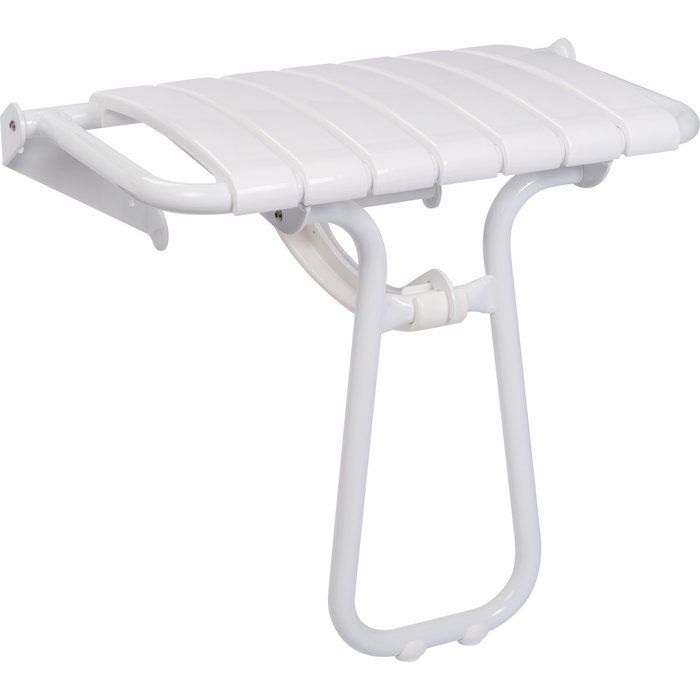 Siège de douche escamotable blanc - 360 x 580 x 500 mm - Pellet ASC
