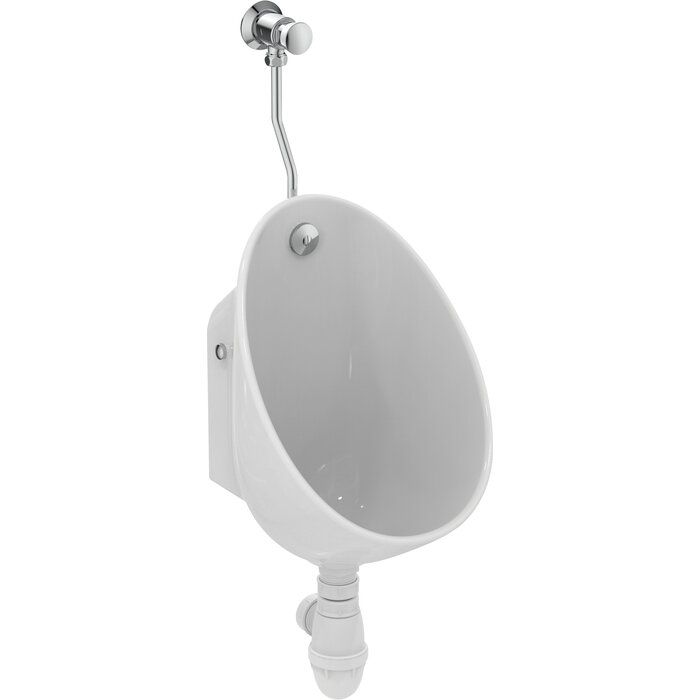 Pack urinoir blanc en applique - Sans bonde - 290x315x745 mm - Porcher