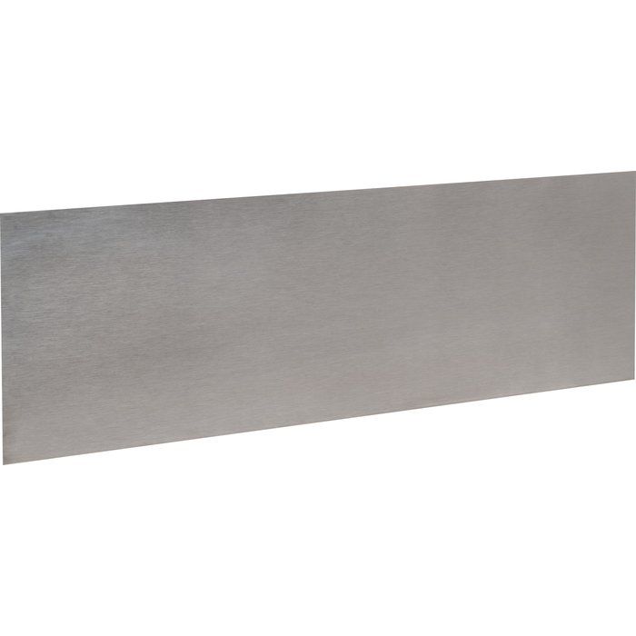 Plinthe de bas de porte Plate Inox satiné - 830x250 adhésif - Duval