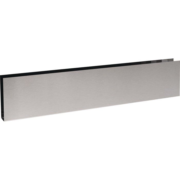Plinthe de bas de porte en U Inox satiné - 830x150 - Duval