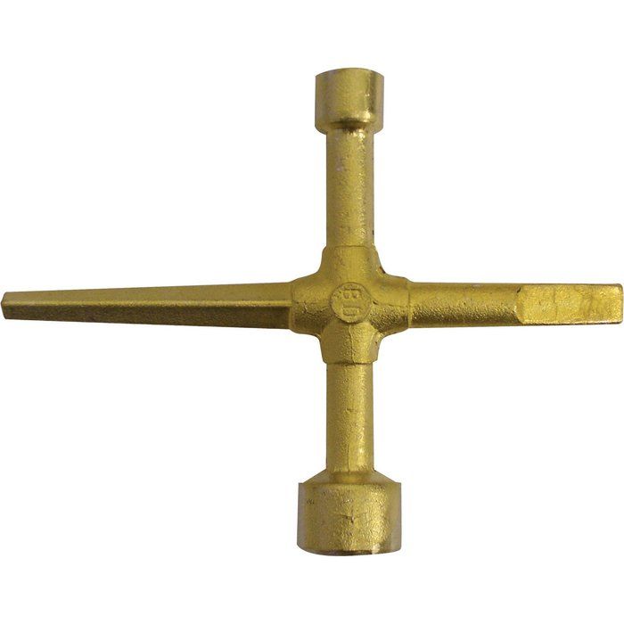 Clé de sécurité gaz - 4 embouts - Banides et Debeaurain