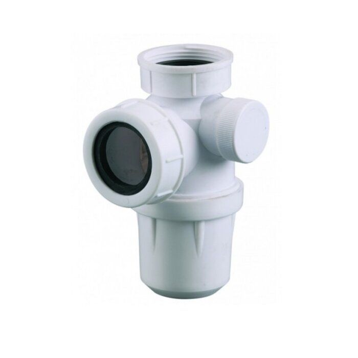 Siphon d'évier à culot blanc - 1
