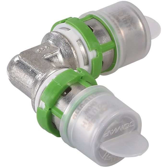 Raccord multicouche égal coudé à sertir - Ø 20 mm - Comap