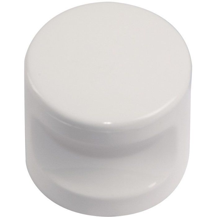 Bouton nylon encoche - Blanc - Normbau