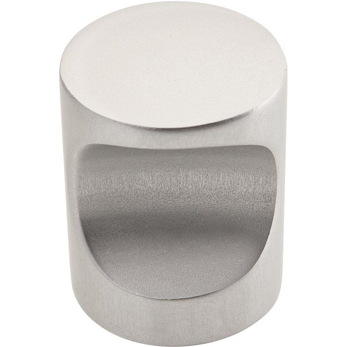 Bouton encoche aluminium poli - 20 mm - Métaux Ouvres et Décorés