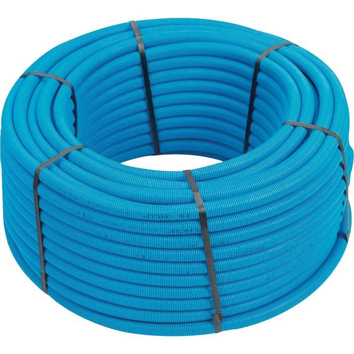 Tube multicouche RIXc gainé bleu - Diamètre 20 mm - Epaisseur 2 mm - Longueur 50 m - Henco