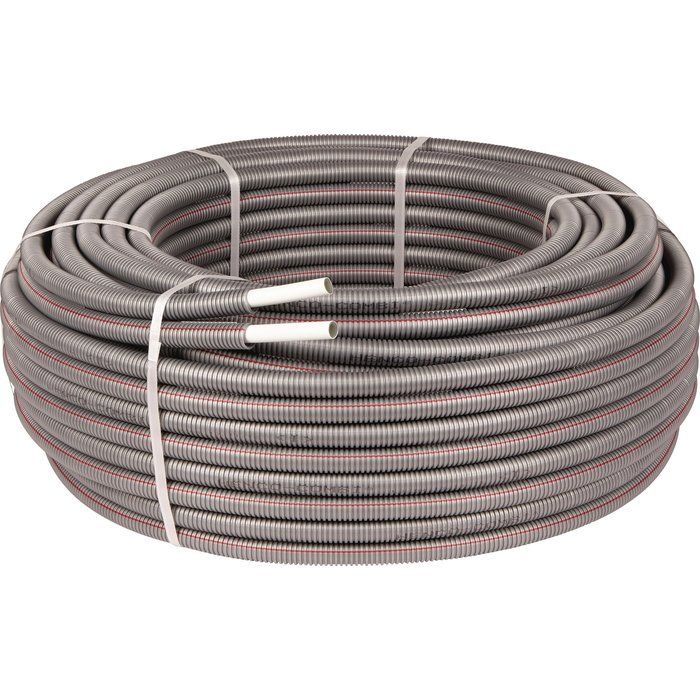 Tube multicouche RIXc gainé double - Diamètre 16 mm - Epaisseur 2 mm - Longueur 50 m - Henco