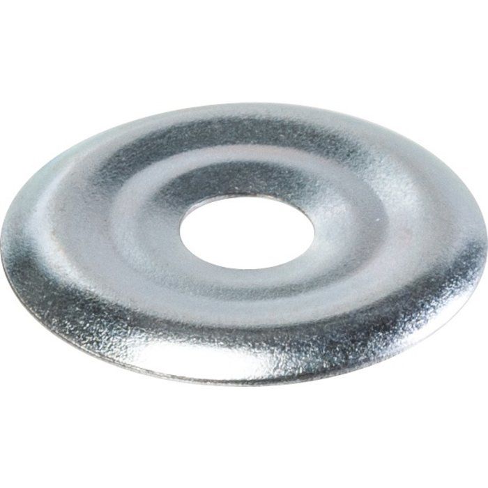 Rosace plate zinguée - 26 mm - Vendu par 100 - Fischer