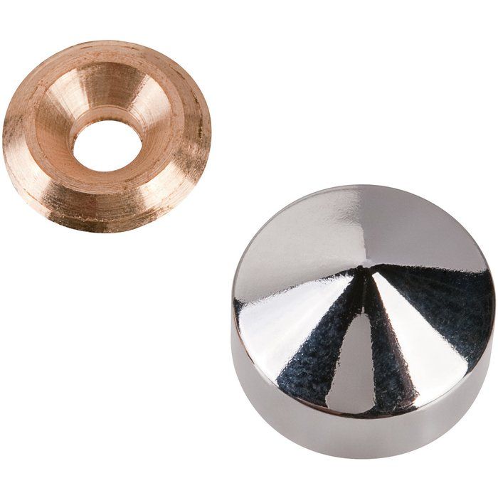 Cache vis marbier chromé - Ø 18 mm - Métaux Ouvres et Décorés